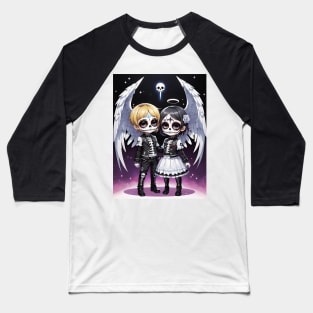 Couples Dia De Los Muertos 0040 Baseball T-Shirt